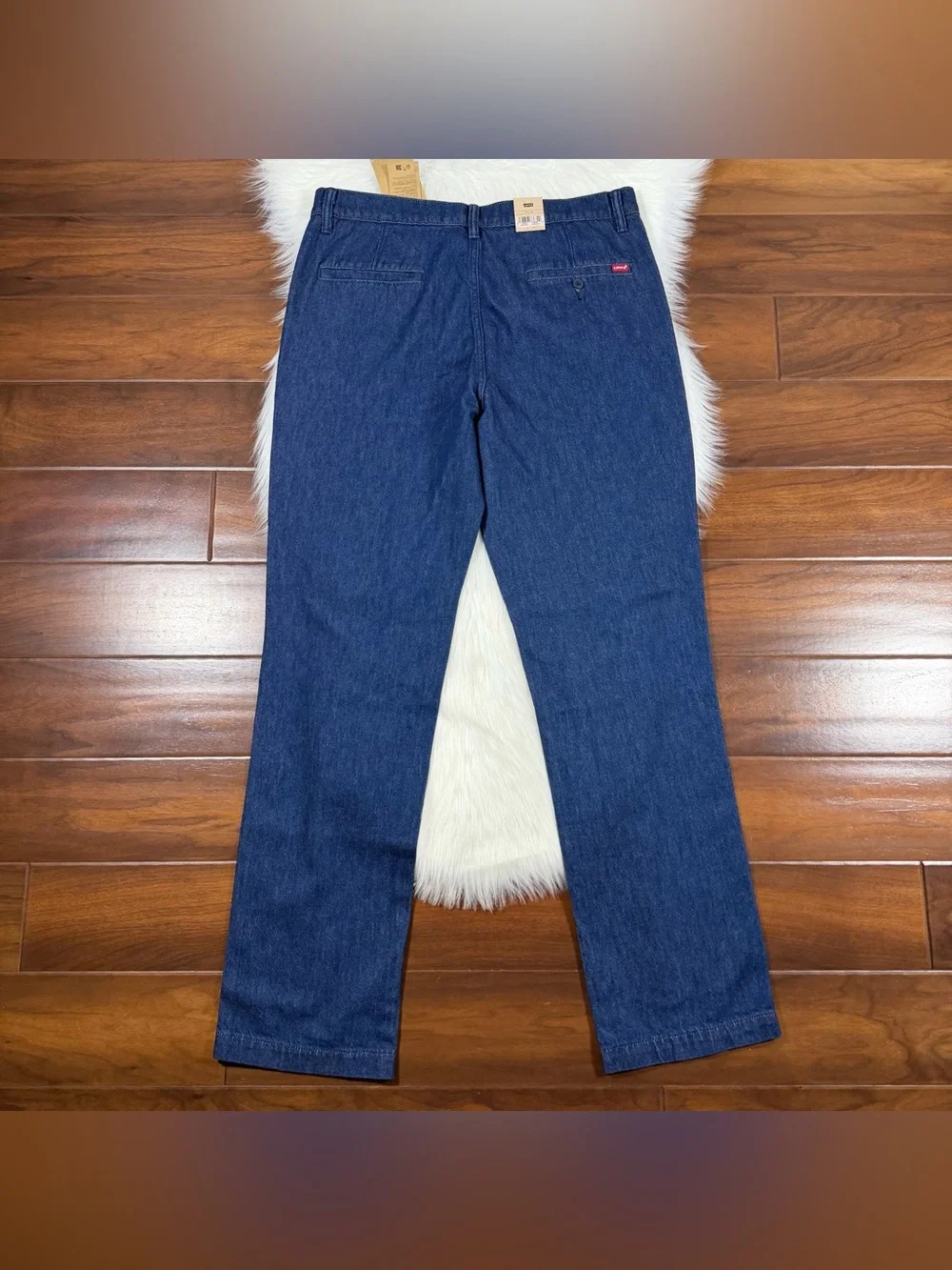 Levi's Men's Size 36 X 34 Half Past Rinse XX Chino Relaxed Straight Denim Jeans